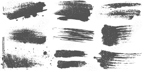 Abstract Grunge Brush Set for Digital Painting and Distressed Texture Graphic Design Effects.