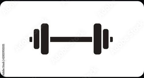 barbell icon on white background high quality professional
