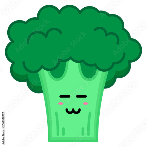 Cute Broccoli Illustration