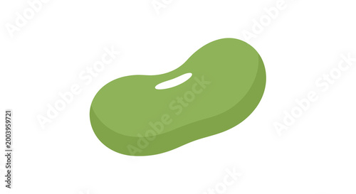 green bean illustration with white background high quality