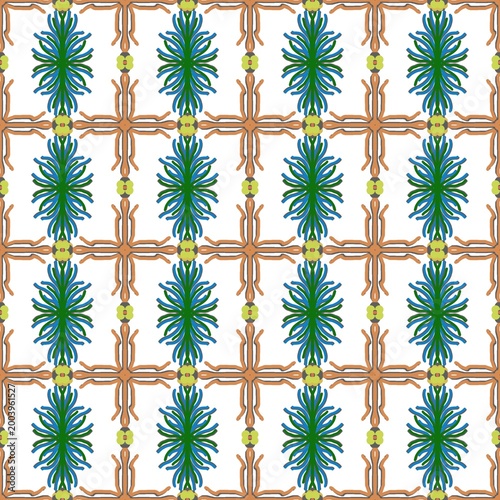 seamless pattern with leaves