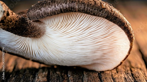 Fresh Shiitake Mushroom Close up on Rustic Wooden Texture for Food Nature Editorial Use Shiitake Mushroom