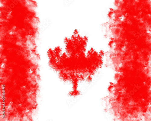 Quadro su tela red ink splat flage png image brash