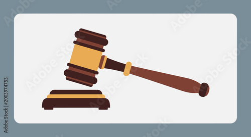 judge s gavel with wooden handle and sound block