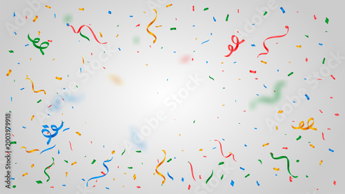 birthday explosion confetti colorful realistic