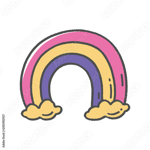 Groove Part 01 Rainbow Cute Groove Doodle for Optimistic Theme