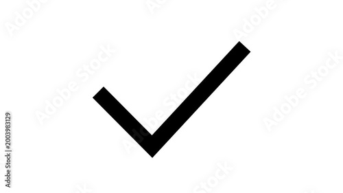Check mark icon for confirming actions, approvals, or task completions. Perfect for apps, dashboards, and websites using sharp isolated on Animation Video