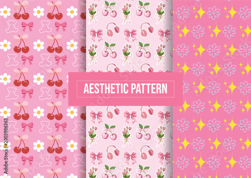 Foto set of vector backgrounds With flowers