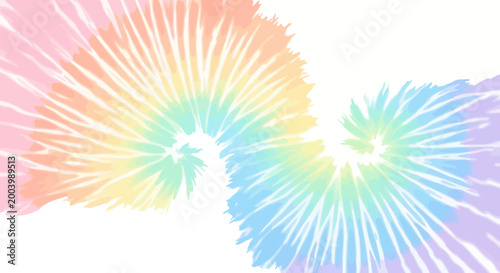 Abstract Rainbow Tie Dye Swirl Background