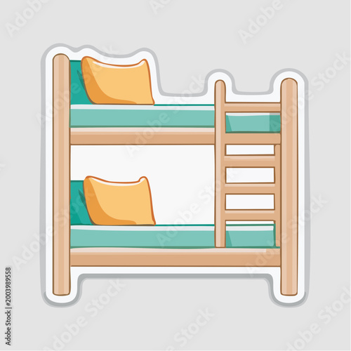 Bunk Bed Illustration