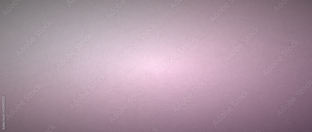 Fototapeta premium Light magenta, pale pink, and silver gradient with scraped steel effect, tailored for a panoramic digital backdrop.
