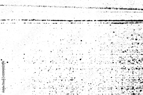 Obraz na plátně Grunge header overlay with rough horizontal ink lines and scattered splatter