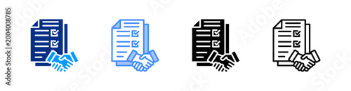 Foto Closure Multiple Style Icon Set Vector