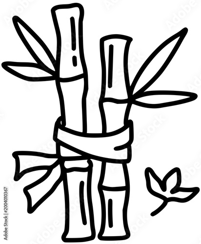 Sustainable Materials Icon Set Piece, Bamboo and Cotton Organic Vector