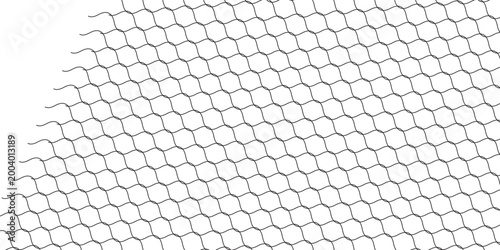 Foto iron fence with an iron line template that has a net pattern