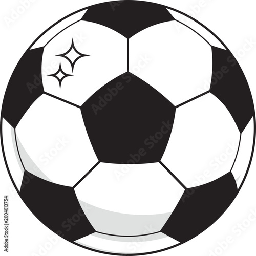 AI soccer ball vector