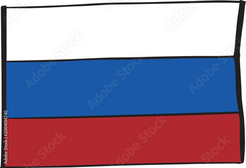 Free Download hand drawn russia flag - GFXLoad