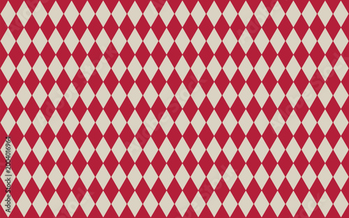 Seamless red and white zigzag geometric pattern background for design and fashion projects