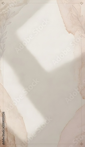 Soft watercolor border background design