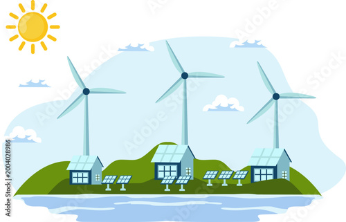 Renewable Energy Illustration