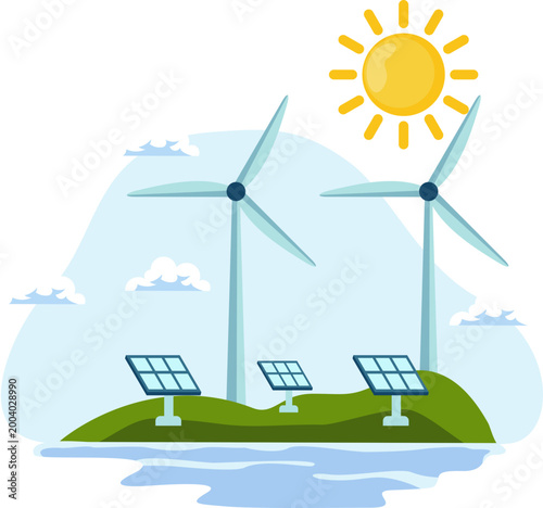 Renewable Energy Illustration