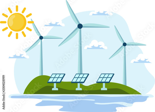 Renewable Energy Illustration