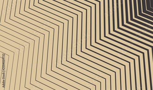 Striped angular background in the shape of stairs. Striped angular background in the shape of stairs. Zigzag lines. Geometric pattern. Vector for brochure, poster, cover, presentation, flyer, etc.