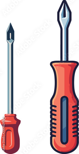 Set cacciaviti illustrazione vettoriale utensili
