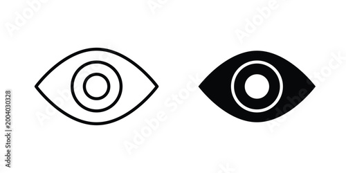 see icon vector editable stroke. logo symbol illustration.