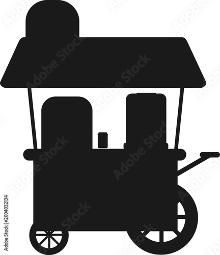 Street Cart Silhouette