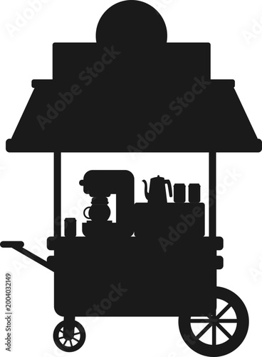 Street Cart Silhouette
