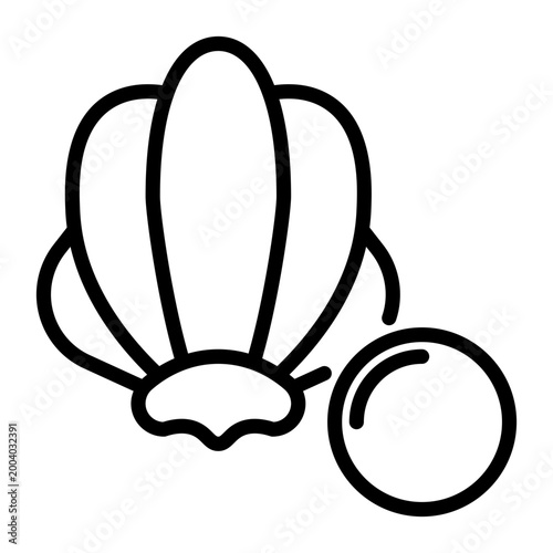 shell icon, line icon style