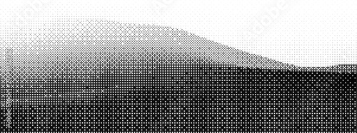 Bitmap 8 game with pattern bg and bit pixel for dither black background. Gradient vignette template and interface blend with texture grit and halfton vector illustration. Noise block and graphic shape