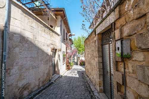 Vászonkép The scenic views of the Houses in Old Antep (Eski Antep Evleri) have leaned to e