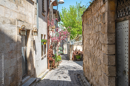 Fotografie The scenic views of the Houses in Old Antep (Eski Antep Evleri) have leaned to e