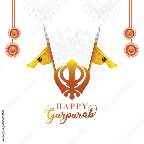 Happy Gurpurab Khanda Sikh Festival