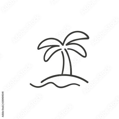 Palm Tree Island Icon
