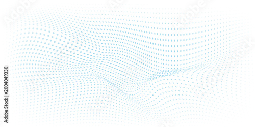 Obraz na płótnie Vector Halftone Texture with the dots becoming smaller and more spaced out towards the edges, and larger and more concentrated in the center