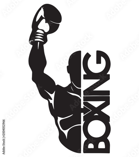 Fotografie boxing logo ide
