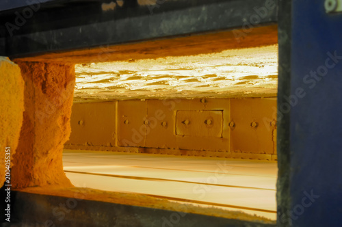 Foto Ceramic Tile Kiln Interior Firing Process