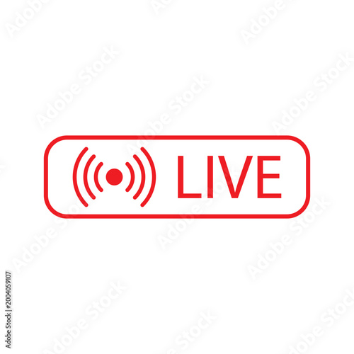 Live streaming icon