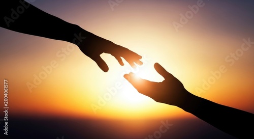 Celebrating international friendship day hands reaching out in unity and support a symbol of connection