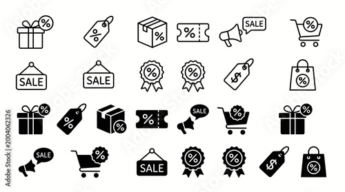 Foto Discount icon set