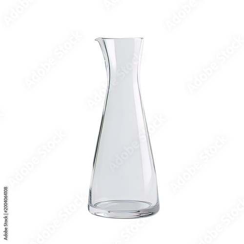 Clear Glass Carafe Pitcher Container.