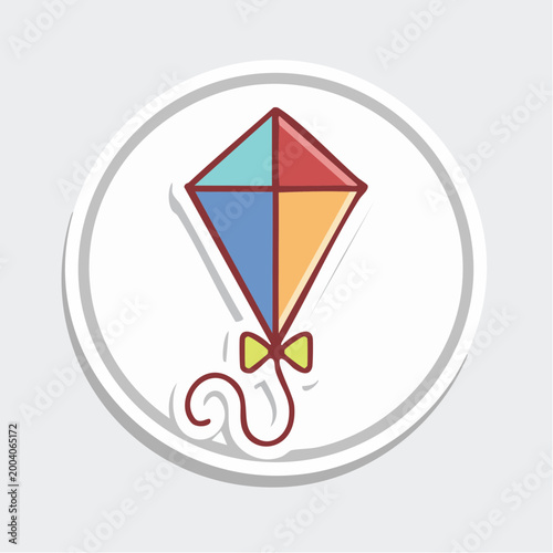 Colorful Diamond Kite Sticker Icon Free Download Colorful Diamond Kite Sticker Icon - GFXLoad