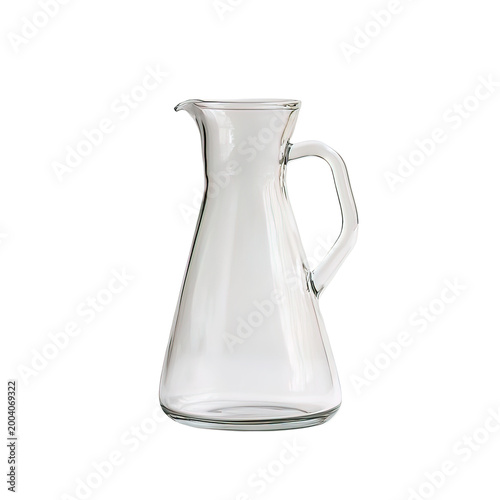 Glass Jug Pitcher with Handle.