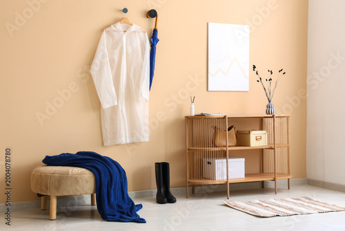 Interior of room with shelv...