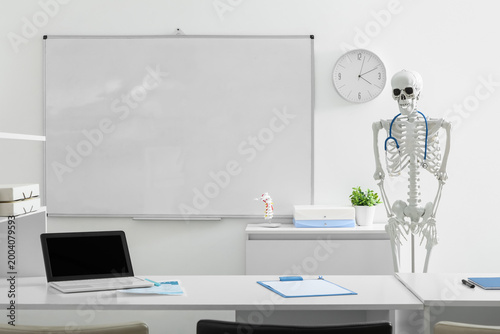 Interior of medical class w...