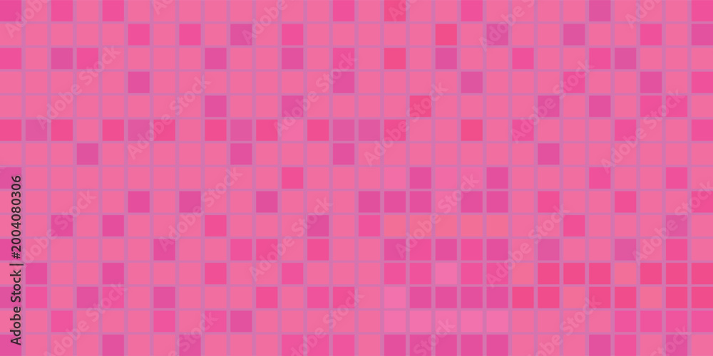 Fototapeta premium Abstract Pastel Pink Square Mosaic Pattern Stock Vector