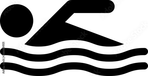 Swimming pool icon isolated on transparent background. Lido, Pool, Piscina sign Suitable for website design, app, logo, template, ui ux. Swimming bath symbol vector or png